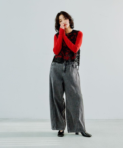 LEPSIM（レプシィム）の「レースベスト 286321（ベスト）」 - WEAR