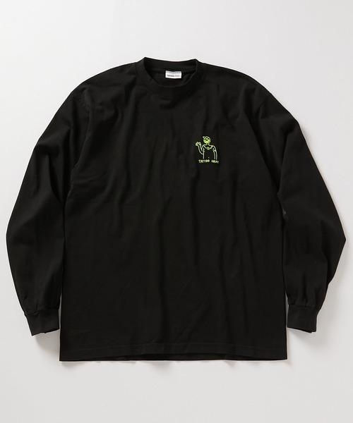 REBIRTH PROJECT（リバースプロジェクト）の「【TATOO OKAY】ロングスリーブ 刺繍Tシャツ（Tシャツ/カットソー・レディース・ホワイト/ブラック・LARGE/X-LARGE/MEDIUM）」の2枚目の写真