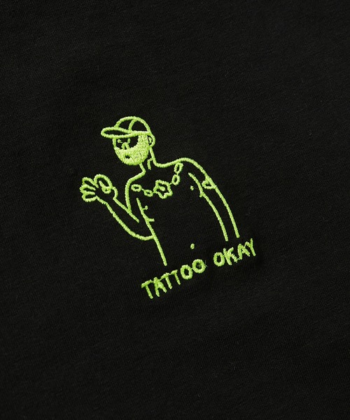 REBIRTH PROJECT(リバースプロジェクト)の「【TATOO OKAY】ロングスリーブ 刺繍Tシャツ(Tシャツ/カットソー・レディース・ホワイト/ブラック・LARGE/X-LARGE/MEDIUM)」の9枚目の写真