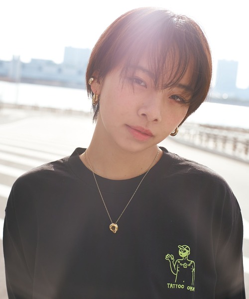REBIRTH PROJECT(リバースプロジェクト)の「【TATOO OKAY】ロングスリーブ 刺繍Tシャツ(Tシャツ/カットソー・レディース・ホワイト/ブラック・LARGE/X-LARGE/MEDIUM)」の16枚目の写真