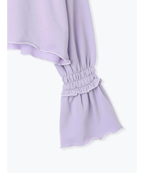 ehka sopo(エヘカソポ)の「◎メロー配色スウェット(Tシャツ/カットソー・レディース・ブラック/ラベンダー/キナリ/グレー・F)」の11枚目の写真