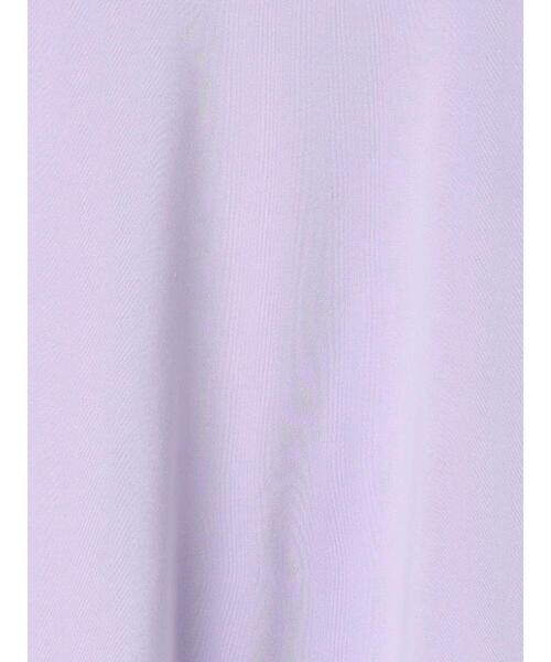 ehka sopo(エヘカソポ)の「◎メロー配色スウェット(Tシャツ/カットソー・レディース・ブラック/ラベンダー/キナリ/グレー・F)」の6枚目の写真