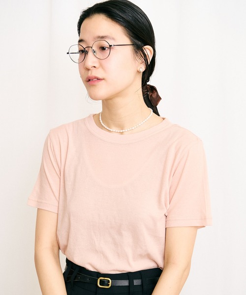 fig London(フィグロンドン)の「mousse short sleeve(Tシャツ/カットソー・レディース・イエロー/ダークブラウン/ピンク・FREE)」の3枚目の写真