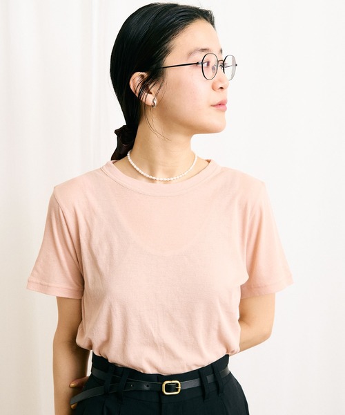 fig London(フィグロンドン)の「mousse short sleeve(Tシャツ/カットソー・レディース・イエロー/ダークブラウン/ピンク・FREE)」の7枚目の写真