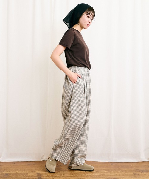 fig London(フィグロンドン)の「mousse short sleeve(Tシャツ/カットソー・レディース・イエロー/ダークブラウン/ピンク・FREE)」の18枚目の写真