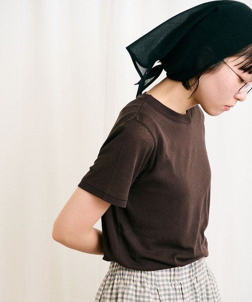 fig London(フィグロンドン)の「mousse short sleeve(Tシャツ/カットソー・レディース・イエロー/ダークブラウン/ピンク・FREE)」の16枚目の写真