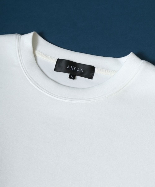 ANPAS(アンパス)の「ANPAS Ponte Fabric Heart Logo Embroidery Oversized T-Shirt/ANPAS 別注 ポンチ ハートロゴ 猫 ワンポイント刺繍 接触冷感 オーバーサイズ Tシャツ(Tシャツ/カットソー・メンズ・ホワイト系その他/ブラック系その他/ブラック系その他4/ブラック系その他5/ブラック系その他6/ホワイト系その他2/ホワイト系その他3/ホワイト系その他4/ホワイト系その他5/ホワイト系その他6/ブラック系その他2/ブラック系その他3・M/L)」の19枚目の写真