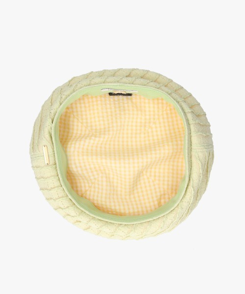 kaorinomori（カオリノモリ）の「kaorinomori ナチュベレー ショア / カオリノモリ（ハンチング/ベレー帽・レディース・ホワイト/ピンク/ライトグリーン・M/57.5cm）」の20枚目の写真