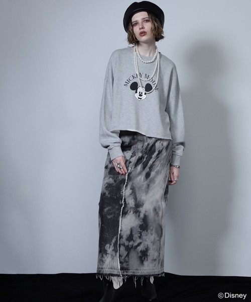 Disney(ディズニー)の「MICKEY MOUSE/face sweat(Tシャツ/カットソー・レディース・グレー/イエロー/ホワイト・ONE SIZE)」の19枚目の写真