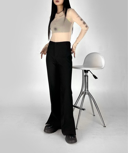 LVEU.(ラブユ.)の「【LVEU.】タトゥーシアートップス / トップス シアー ストレッチ タトゥー 月 太陽 蛇 バラ ローズ レイヤード インナー グレー BEIGE(Tシャツ/カットソー・レディース・ベージュ/ベージュ系その他/グレー/グレー系その他・FREE)」の22枚目の写真