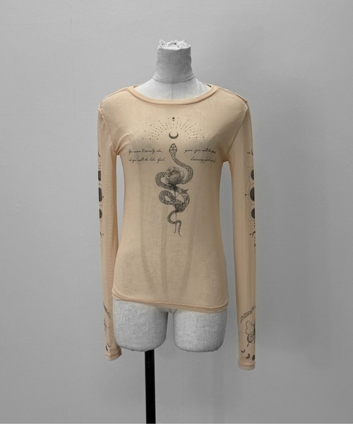 セール】【LVEU.】タトゥーシアートップス / トップス シアー