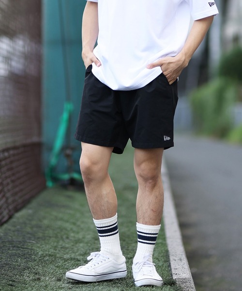 NEW ERA（ニューエラ）の「NEW ERA/ニューエラ ショーツ/ショートパンツ ブランドロゴ ストレッチ 14410140/14670946（その他パンツ・メンズ・ブラック/ブラック×ホワイト・M/XL/XXL/L）」の16枚目の写真