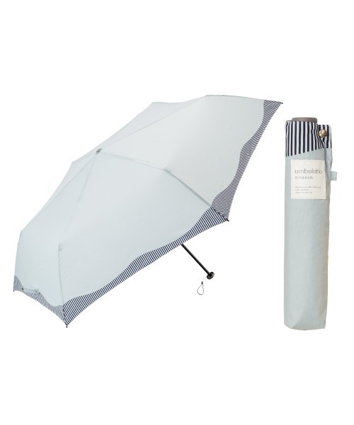 umbulatio(アンブラティオ)の「umbulatio ハンディールーフ 折 60cm 雨傘(折りたたみ傘・レディース・ブラウン/オフホワイト/ブルー/ライトグレー/ライトピンク/チャコールグレー・FREE)」の18枚目の写真