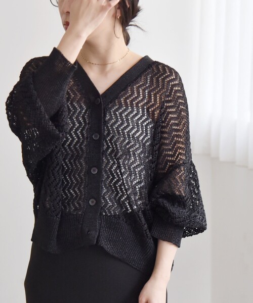 セール】quaranciel:〈手洗い可能〉バルキーレース ドルマン スリーブ