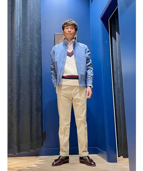 BROOKS BROTHERS(ブルックスブラザーズ)の「コットンブレンド ボマージャケット(ブルゾン・メンズ・ブルー・X-SMALL/X-LARGE/SMALL/MEDIUM/LARGE)」の14枚目の写真
