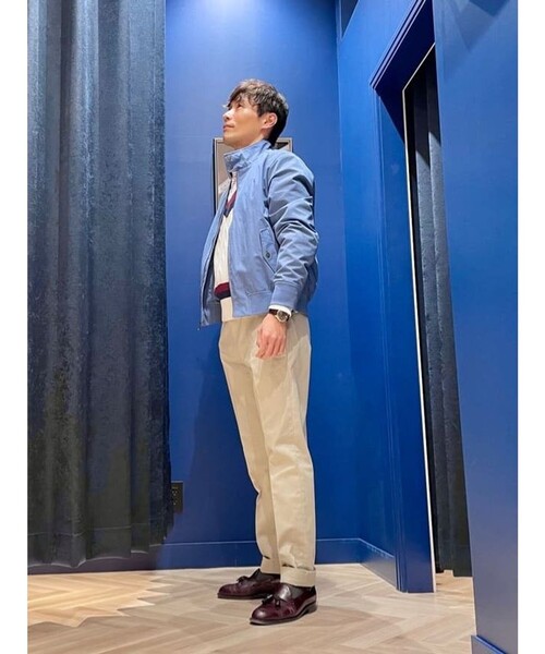 BROOKS BROTHERS(ブルックスブラザーズ)の「コットンブレンド ボマージャケット(ブルゾン・メンズ・ブルー・X-SMALL/X-LARGE/SMALL/MEDIUM/LARGE)」の2枚目の写真