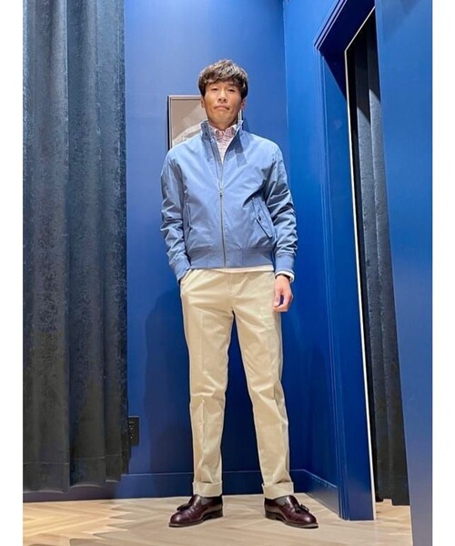 BROOKS BROTHERS(ブルックスブラザーズ)の「コットンブレンド ボマージャケット(ブルゾン・メンズ・ブルー・X-SMALL/X-LARGE/SMALL/MEDIUM/LARGE)」の4枚目の写真