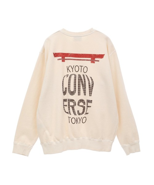 CONVERSE TOKYO（コンバーストウキョウ）の「【限定展開】LOGO DESIGN SWEAT（スウェット・レディース・アイボリー/ブラック/ブルー・SMALL/MEDIUM）」の2枚目の写真