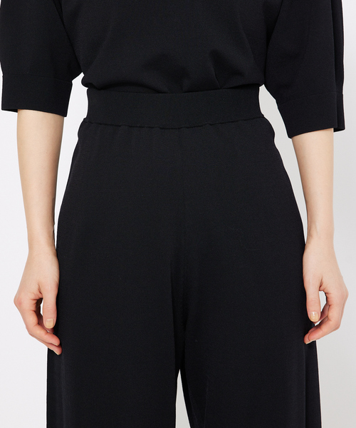 qualite（カリテ）の「レーヨンストレッチストレートパンツ（その他パンツ・レディース・ブラック/グリーン・38/36）」の8枚目の写真