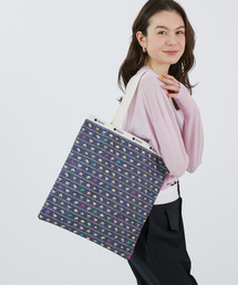 ■LeSportsac■LARGE EMERALD TOTE オースモウサン LARGE EMERALD TOTEマリンロゴボーダー（トートバッグ
