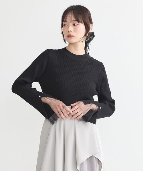 earth music&ecology(アースミュージックアンドエコロジー)の「パール×リボンシュシュ(シュシュ・レディース・ライトピンク/ブラック/アイボリー・FREE)」の8枚目の写真