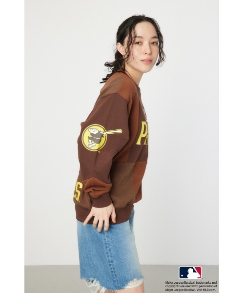 RODEO CROWNS WIDE BOWL（ロデオクラウンズワイドボウル）の「MLBブロッキングトップス（その他トップス・レディース・ブラウン/ネイビー/グレー×ホワイト・MEDIUM/LARGE）」の7枚目の写真