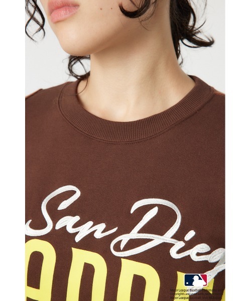 RODEO CROWNS WIDE BOWL（ロデオクラウンズワイドボウル）の「MLBブロッキングトップス（その他トップス・レディース・ブラウン/ネイビー/グレー×ホワイト・MEDIUM/LARGE）」の14枚目の写真