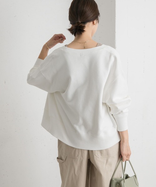 URBAN RESEARCH DOORS（アーバンリサーチドアーズ）の「『一部WEB限定カラー』コットンスウェットZIPカーディガン（カーディガン/ボレロ・レディース・ネイビー/グレー/オフホワイト/ミント・MEDIUM）」の11枚目の写真