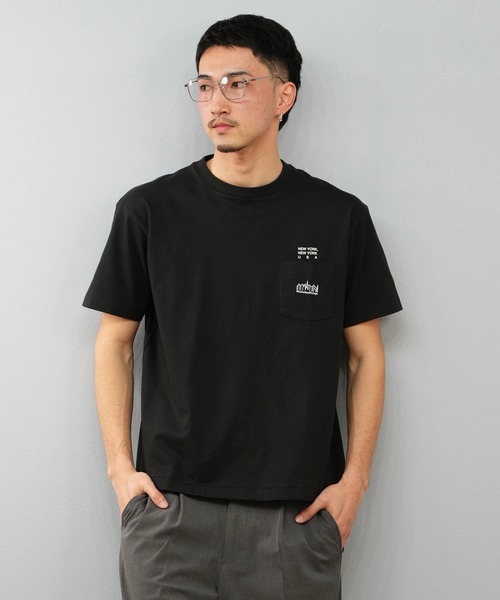 Manhattan Portage(マンハッタンポーテージ)の「【ユニセックス】Manhattan Portage/マンハッタンポーテージ ポケット付Tシャツ/オーバーサイズ MP-M611(Tシャツ/カットソー・メンズ・ホワイト/ブラック・M/L/XL)」の11枚目の写真
