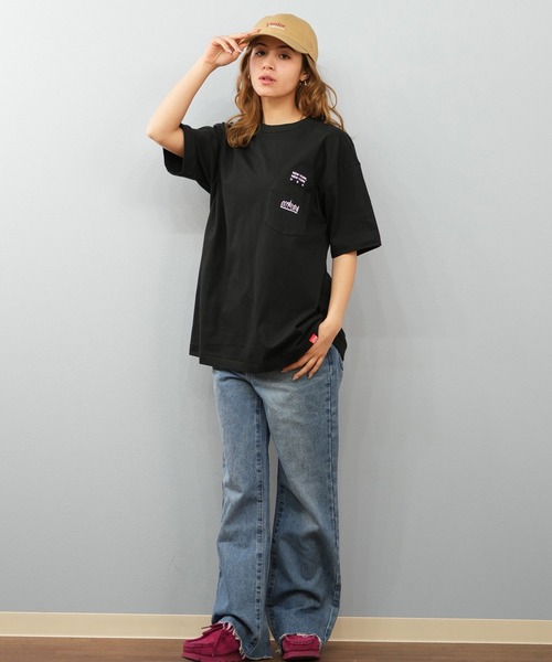 Manhattan Portage(マンハッタンポーテージ)の「【ユニセックス】Manhattan Portage/マンハッタンポーテージ ポケット付Tシャツ/オーバーサイズ MP-M611(Tシャツ/カットソー・メンズ・ホワイト/ブラック・M/L/XL)」の15枚目の写真