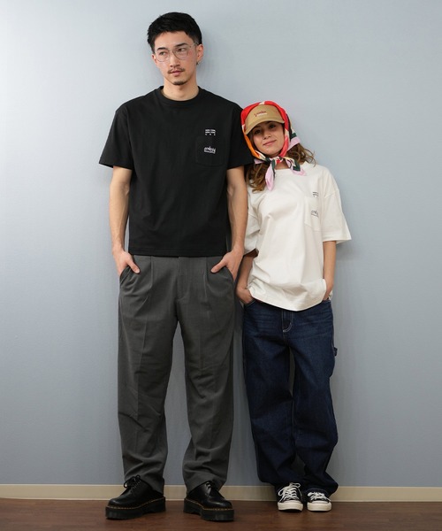 Manhattan Portage(マンハッタンポーテージ)の「【ユニセックス】Manhattan Portage/マンハッタンポーテージ ポケット付Tシャツ/オーバーサイズ MP-M611(Tシャツ/カットソー・メンズ・ホワイト/ブラック・M/L/XL)」の4枚目の写真