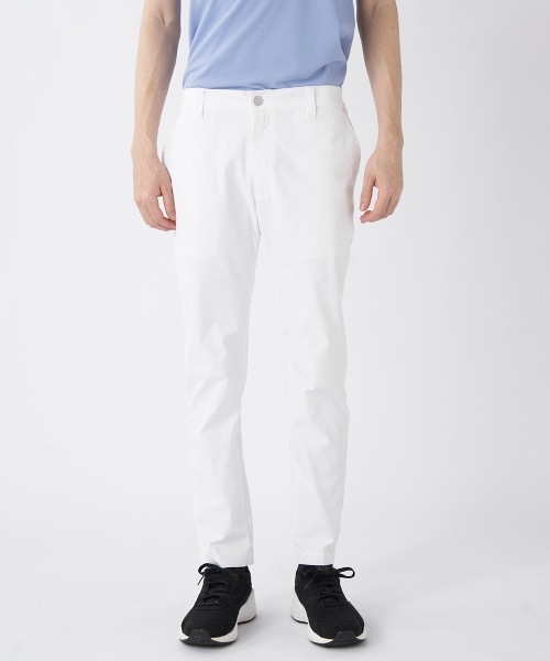 FILA GOLF（フィラゴルフ ）の「【FILA GOLF/フィラゴルフ】ツイル９分丈ストレートパンツ　ゴルフ　吸汗速乾　UVカット　ストレッチ（その他パンツ・メンズ・ブラック/ネイビー/ホワイト・XX-LARGE/LARGE/X-LARGE/MEDIUM）」の2枚目の写真