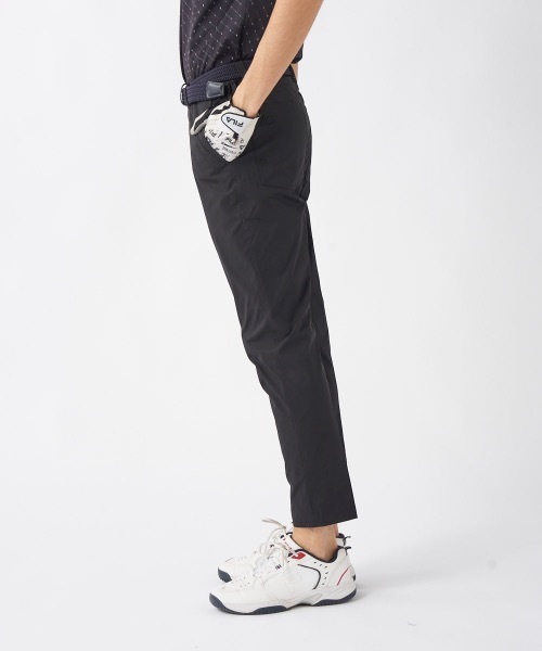 FILA GOLF（フィラゴルフ ）の「【FILA GOLF/フィラゴルフ】ツイル９分丈ストレートパンツ　ゴルフ　吸汗速乾　UVカット　ストレッチ（その他パンツ・メンズ・ブラック/ネイビー/ホワイト・XX-LARGE/LARGE/X-LARGE/MEDIUM）」の6枚目の写真