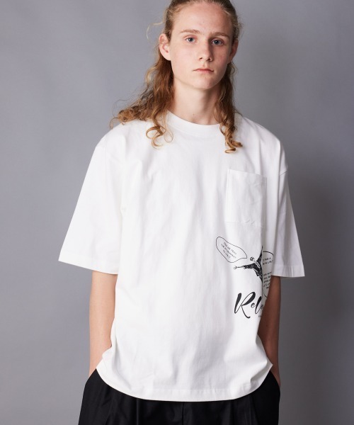 rehacer（レアセル）の「rehacer : Release Relax Fit T-shirt / リリース リラックス フィット Tシャツ（Tシャツ/カットソー・メンズ・ブラック/ホワイト・SMALL/MEDIUM/LARGE/X-LARGE）」の6枚目の写真