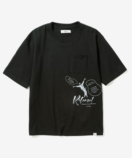 rehacer（レアセル）の「rehacer : Release Relax Fit T-shirt / リリース リラックス フィット Tシャツ（Tシャツ/カットソー・メンズ・ブラック/ホワイト・SMALL/MEDIUM/LARGE/X-LARGE）」の10枚目の写真