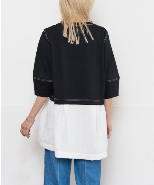 Muel Chic(ミュエルシック)の「Noire CS ノアールカットソー(Tシャツ/カットソー・レディース・レッド/オフホワイト/ブラック・FREE)」の14枚目の写真