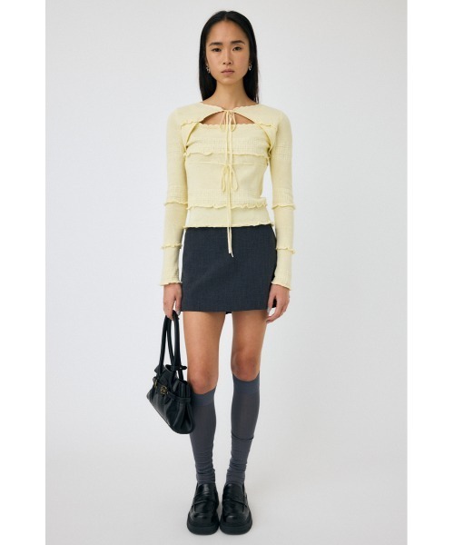 【新品未開封・送料無料】 BOW ニットトップス（ニット/セーター）｜MOUSSY DESIGN トップス
