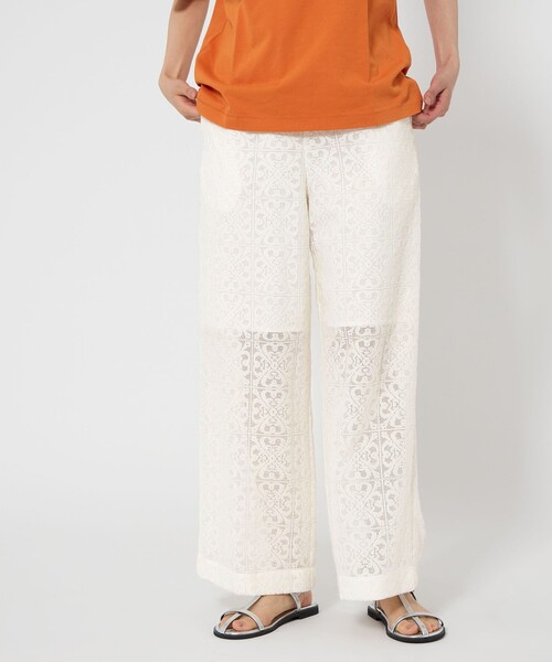 CITEN（シテン）の「＜CITEN＞レースイージーパンツ（その他パンツ・レディース・オフホワイト/ブラック・S/M）」の12枚目の写真