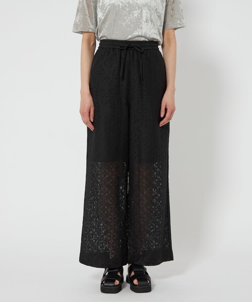 CITEN（シテン）の「＜CITEN＞レースイージーパンツ（その他パンツ・レディース・オフホワイト/ブラック・S/M）」の6枚目の写真