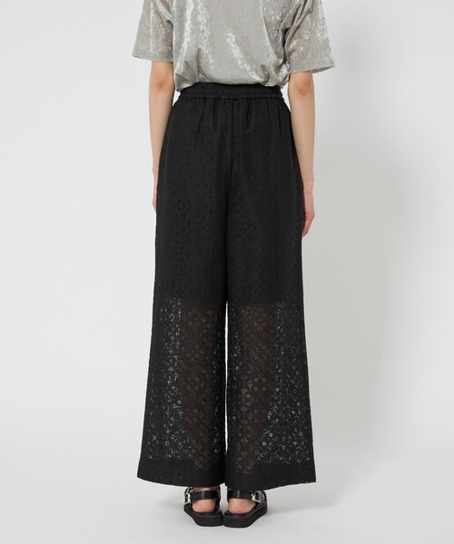 CITEN（シテン）の「＜CITEN＞レースイージーパンツ（その他パンツ・レディース・オフホワイト/ブラック・S/M）」の5枚目の写真