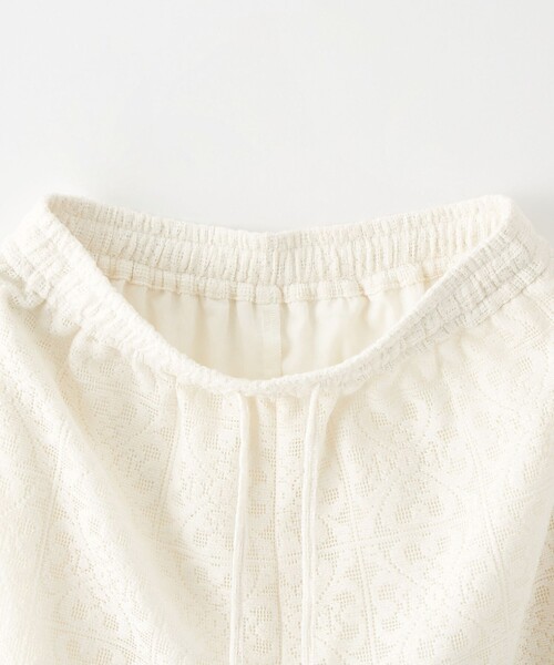 CITEN（シテン）の「＜CITEN＞レースイージーパンツ（その他パンツ・レディース・オフホワイト/ブラック・S/M）」の9枚目の写真