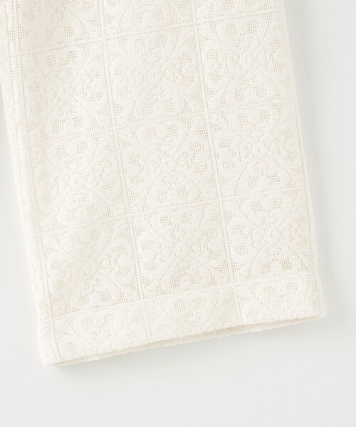 CITEN（シテン）の「＜CITEN＞レースイージーパンツ（その他パンツ・レディース・オフホワイト/ブラック・S/M）」の4枚目の写真