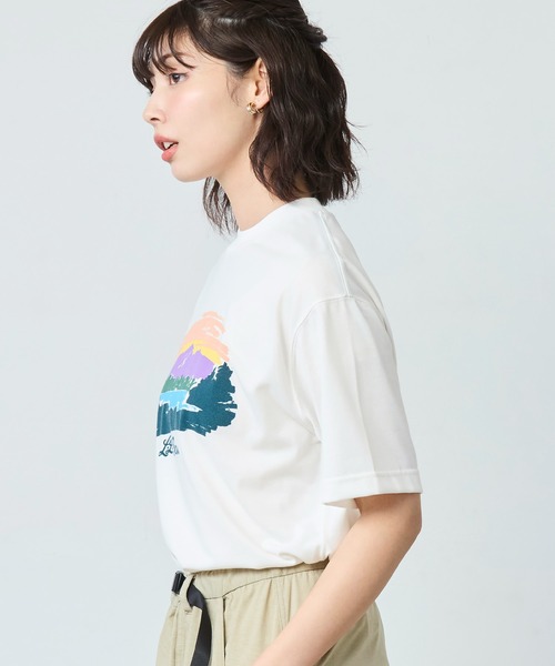 tシャツ 「JAPAN EDITION」カントン・マウンテン・レイク・グラフィック・ティ レディース L.L.Bean tシャツ 「JAPAN EDITION」カントン・マウンテン