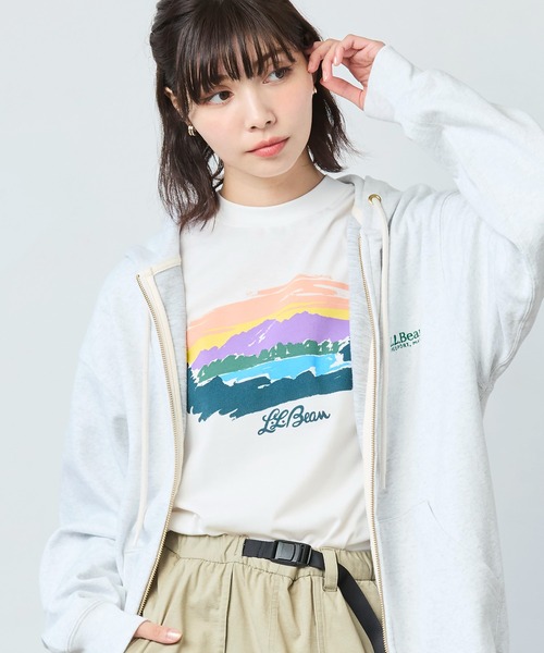tシャツ 「JAPAN EDITION」カントン・マウンテン・レイク・グラフィック・ティ レディース L.L.Bean tシャツ 「JAPAN EDITION」カントン・マウンテン