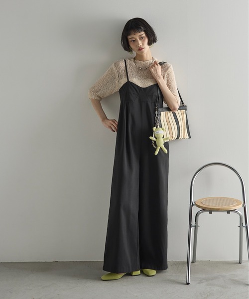 2024AW 美品　ラエフ　ドライギャバストレッチジレ　黒　size2S セール】マルチストライプペーパークラッチバッグ（クラッチ