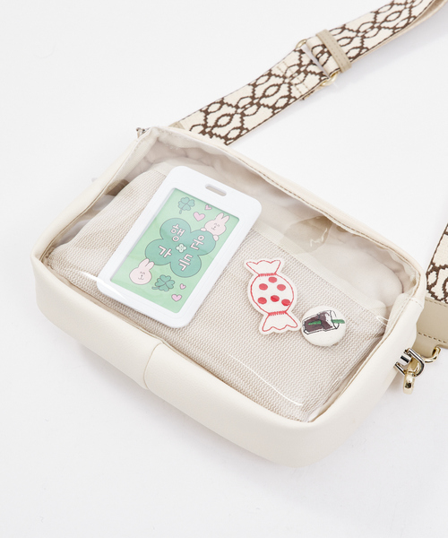 LOWELL things（ロウェル　シングス）の「【推し活】オシゴトリュックミニ/推し活バッグ/2WAY（バックパック/リュック・レディース・オフホワイト/ブラック・フリー）」の12枚目の写真