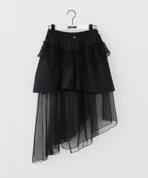 【Geek Office / ギークオフィス】TUOMIO / トゥオミオ MIXED TIERED SKIRT