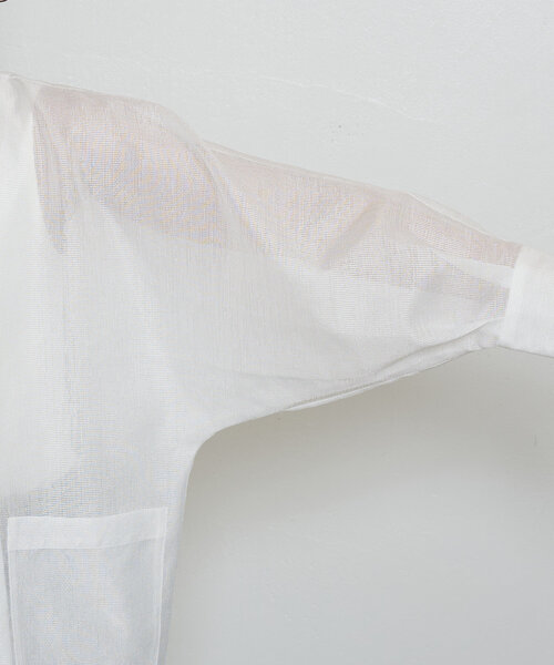 Jena espace merveilleux（ジェナ　エスパスメルヴェイユ）の「【手洗い可能】ダブルボタンシアージャケット（テーラードジャケット・レディース・グレー/オフホワイト・FREE）」の21枚目の写真