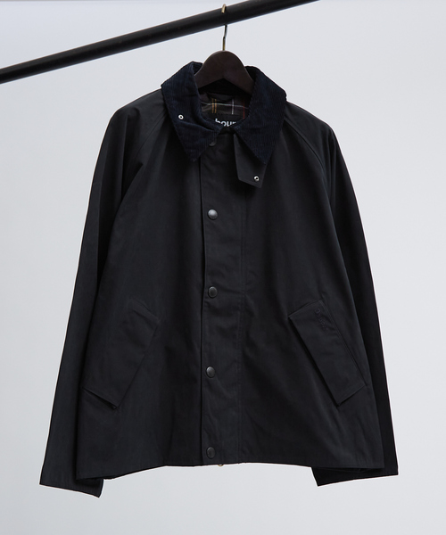Barbour(バブアー)の「【BARBOUR / バブアー】TRANSPORT トランスポート / ピーチスキン コットン / ショートブルゾン(ブルゾン・メンズ・ネイビー/セージグリーン・50/46/48)」の2枚目の写真