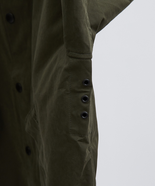 Barbour(バブアー)の「【BARBOUR / バブアー】TRANSPORT トランスポート / ピーチスキン コットン / ショートブルゾン(ブルゾン・メンズ・ネイビー/セージグリーン・50/46/48)」の6枚目の写真